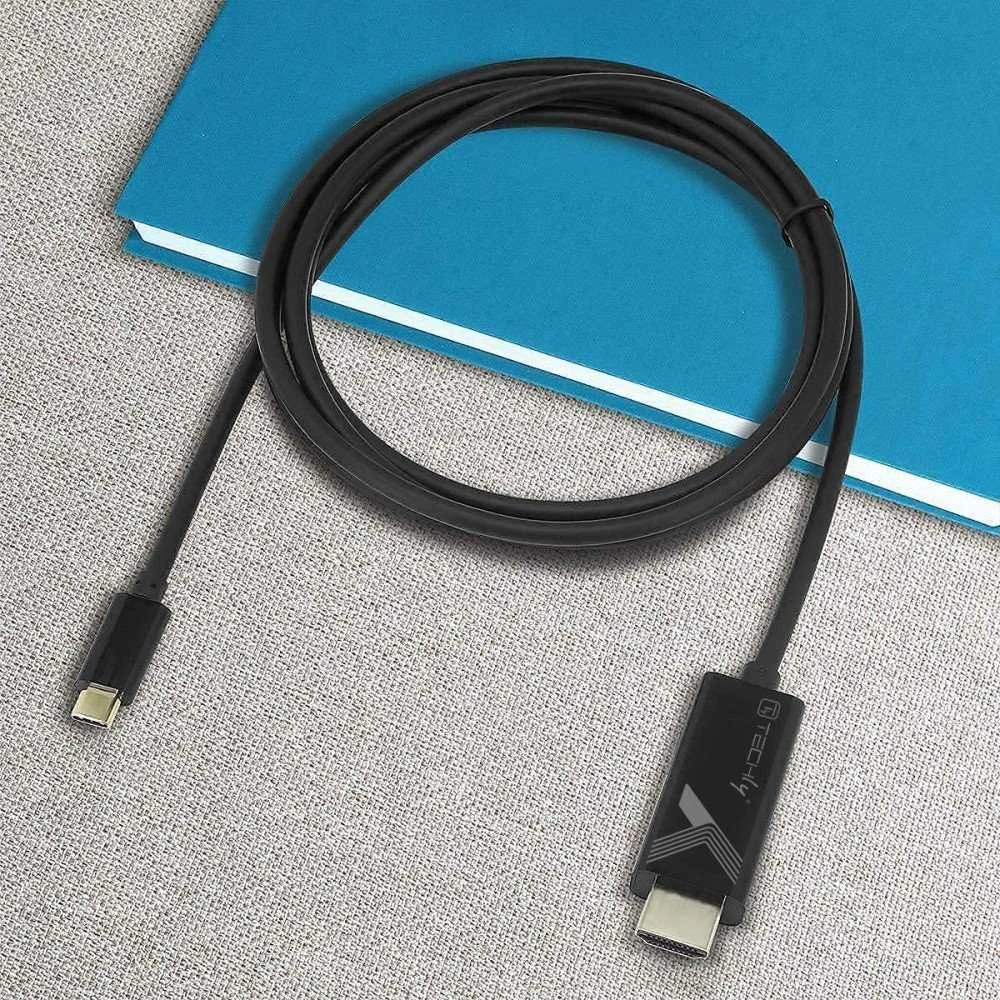 Adapteris AV Techly Adapteris Kabelis USB-C M prie HDMI M 2.0 4K juoda 5m