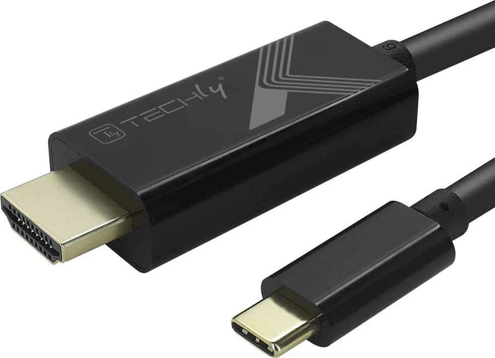 Adapteris AV Techly Adapteris Kabelis USB-C M prie HDMI M 2.0 4K juoda 5m