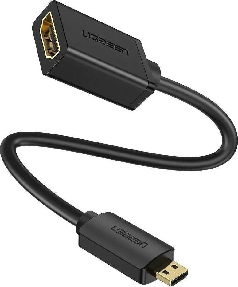 Adapteris UGREEN 20134 Micro HDMI į HDMI, 20cm (juodas)