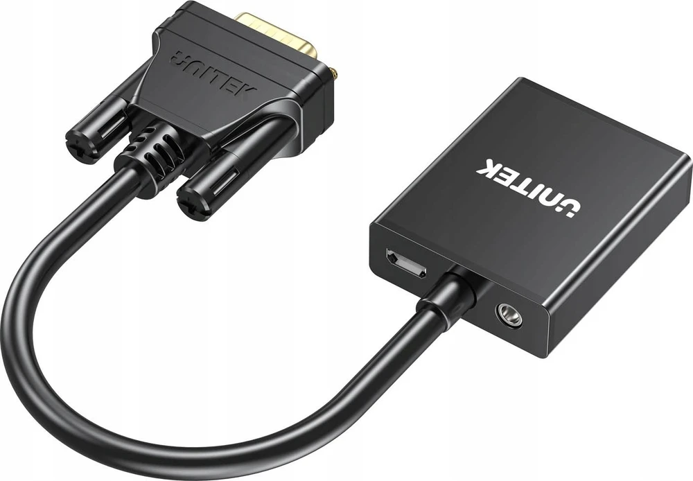 VGA Į HDMI KEITIKLĮ V1112ABK01 + AUDIO UNITEK