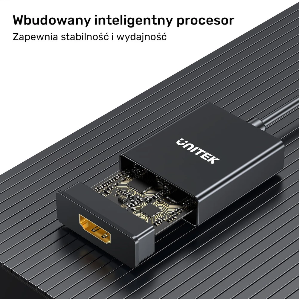 VGA Į HDMI KEITIKLĮ V1112ABK01 + AUDIO UNITEK