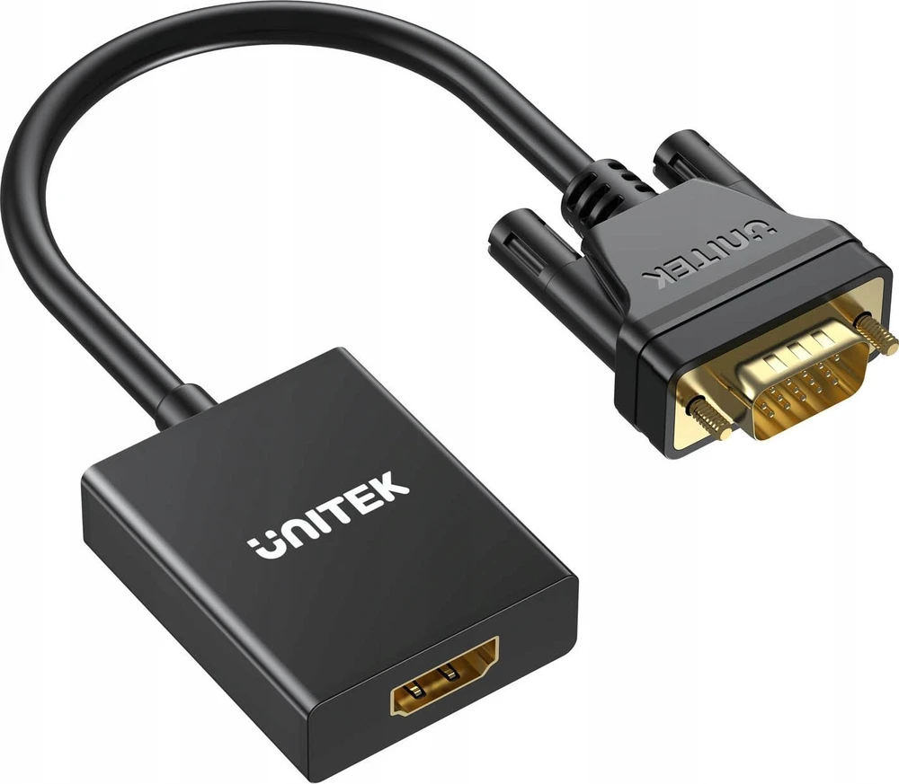 VGA Į HDMI KEITIKLĮ V1112ABK01 + AUDIO UNITEK
