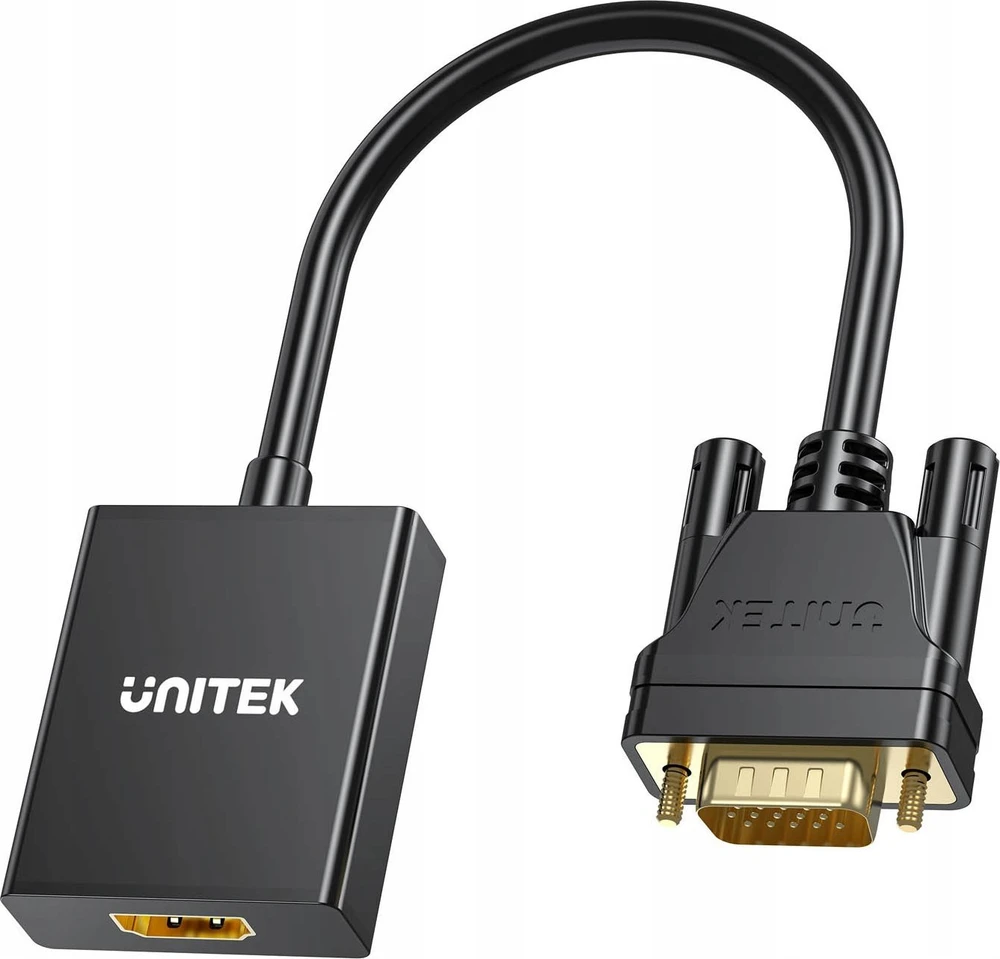 VGA į HDMI adapteris su audio jungtimi