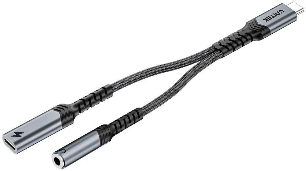 UNITEK ADAPTER USB-C TO USB-C 3.5MM AUDIO PD CHARG