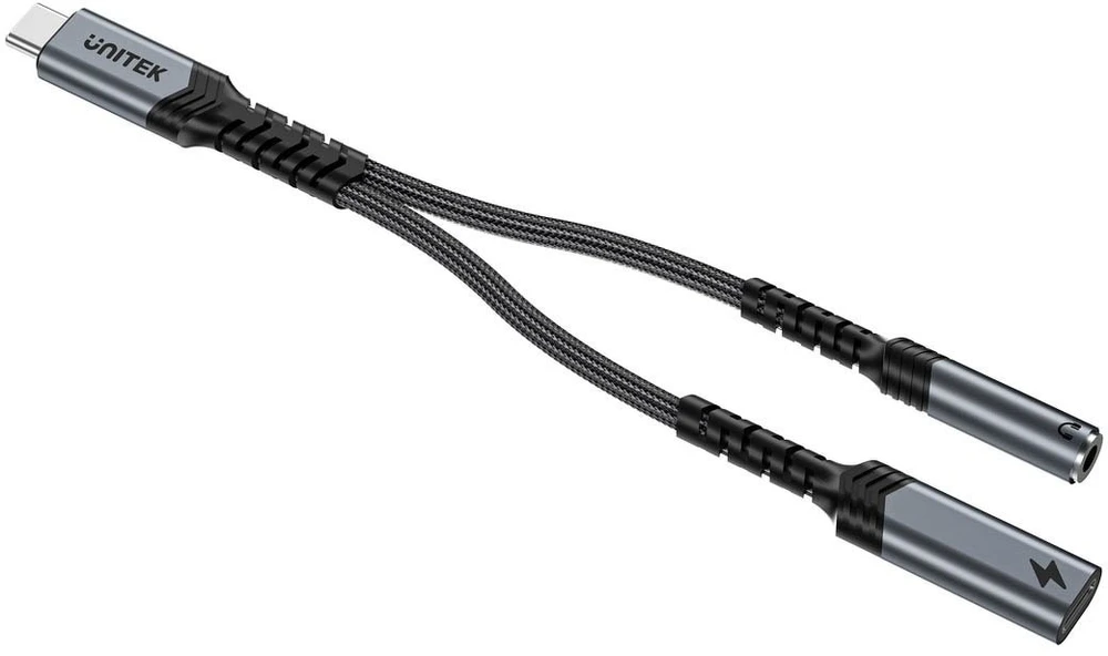 UNITEK ADAPTER USB-C TO USB-C 3.5MM AUDIO PD CHARG