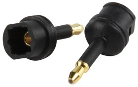 Adapteris AV Valueline TOSLINK Optical Socket to 3.5 mm Plug Adapteris – Mini-TOSLINK to TOSLINK