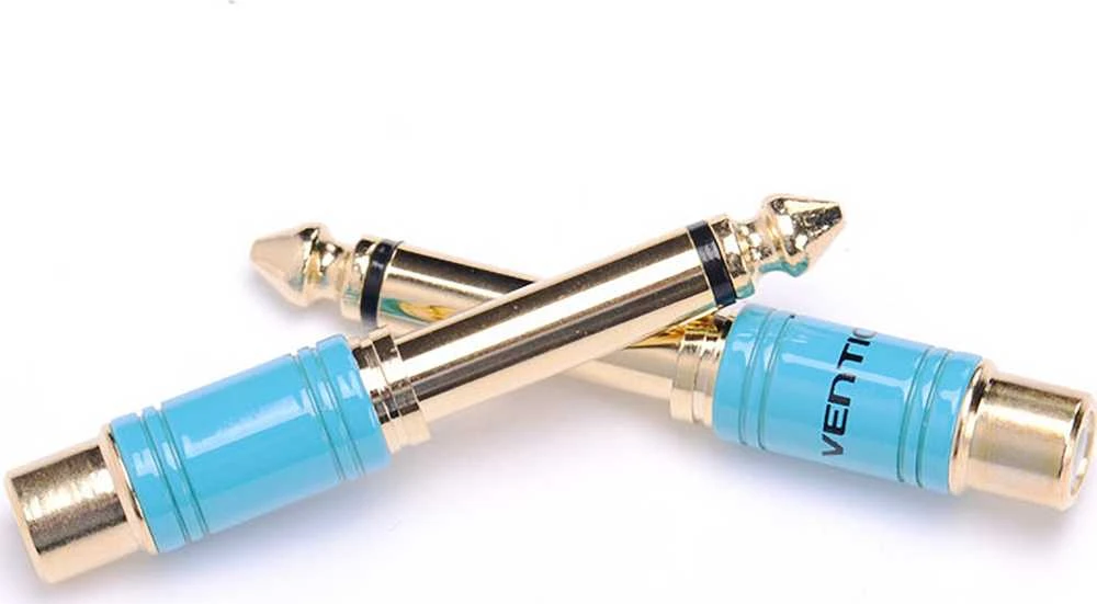 Vention audio adapteris 6.35mm - RCA - Mėlynas