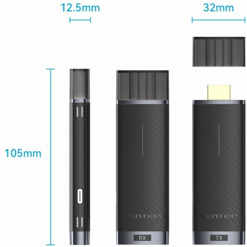 „Vention“ 5 GHz 1080p belaidis HDMI siųstuvas