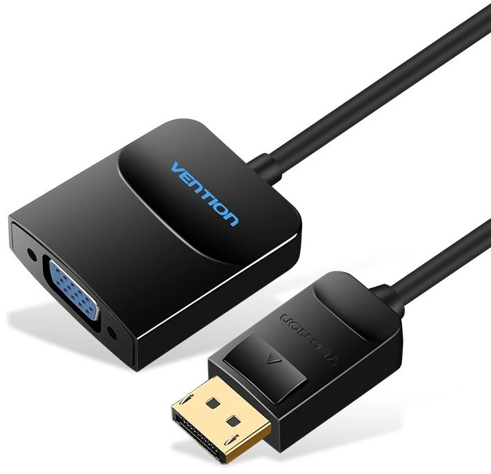 Adapteris AV Vention I/O ADAPTER DP TO VGA/0.15M Juodas HBFBB VENTION