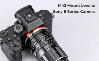 Objektyvas Adapteris - K&F Concept M42 į Sony E Bajonetą, Bronzos Aliuminis