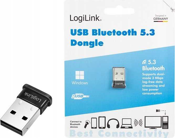 Bluetooth adapteris LogiLink LogiLink USB-A BT 5.3 Adapteris EDR/Dual-Mode/USB 2.0