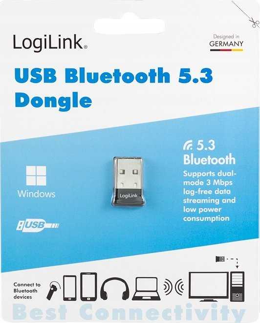 Bluetooth adapteris LogiLink LogiLink USB-A BT 5.3 Adapteris EDR/Dual-Mode/USB 2.0