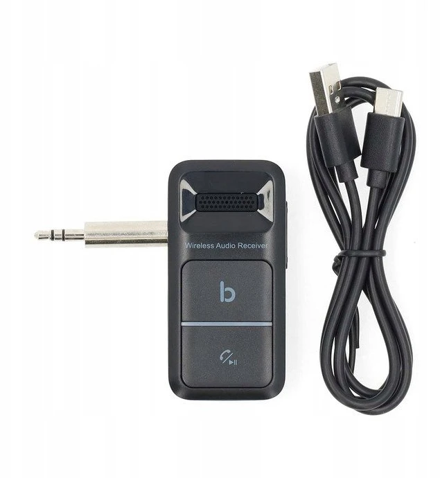 Adapteris bluetooth Nedis Odbiornik Bluetooth BTRC3024BK USB-C / 3.5 mm AAC/SBC Auto off Juodas