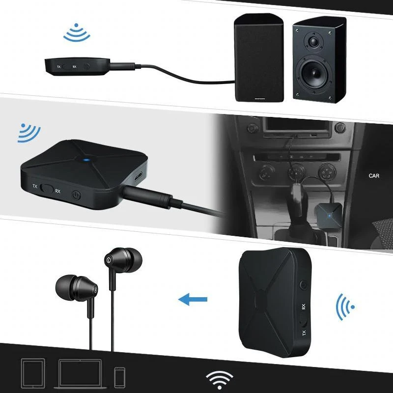 Transmiter „Bluetooth“ siųstuvo adapterio imtuvas + garso siųstuvas namams