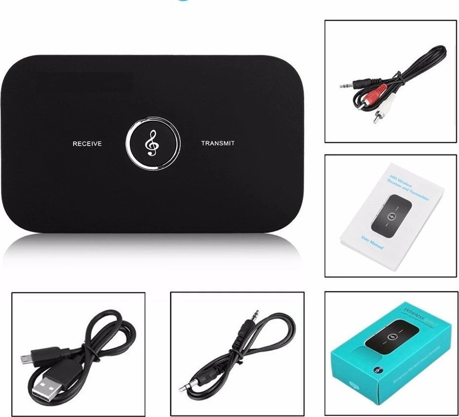 Transmiter „Bluetooth“ siųstuvo adapterio imtuvas + stačiakampis siųstuvas su užrašu e062