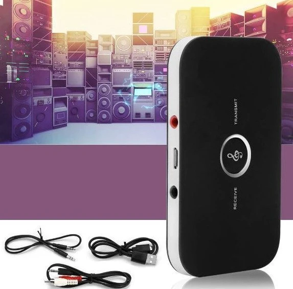 Transmiter „Bluetooth“ siųstuvo adapterio imtuvas + stačiakampis siųstuvas su užrašu e062