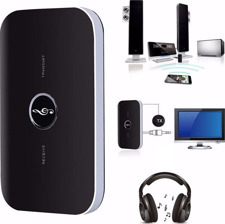 Transmiter „Bluetooth“ siųstuvo adapterio imtuvas + stačiakampis siųstuvas su užrašu e062