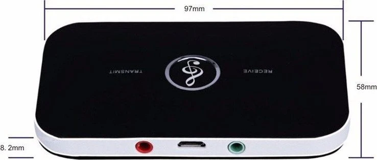 Transmiter „Bluetooth“ siųstuvo adapterio imtuvas + stačiakampis siųstuvas su užrašu e062