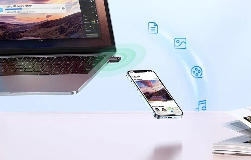 Bluetooth adapteris Ugreen CM591 Bluetooth 5.3 juodas
