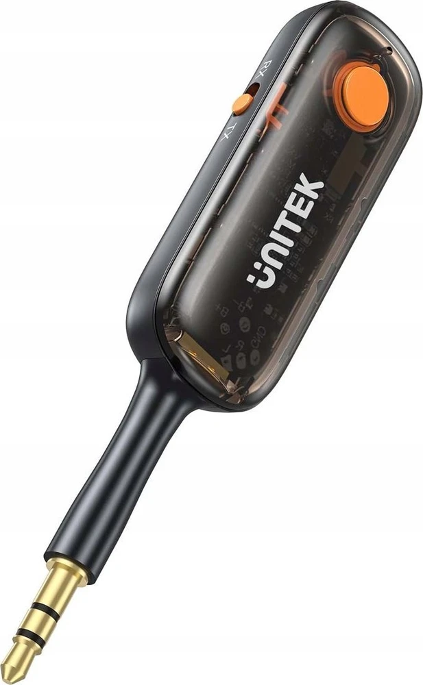 UNITEK 2in1 Adapteris Bluetooth 5.3 garso siųstuvo/imtuvo diapazonas 10m juoda
