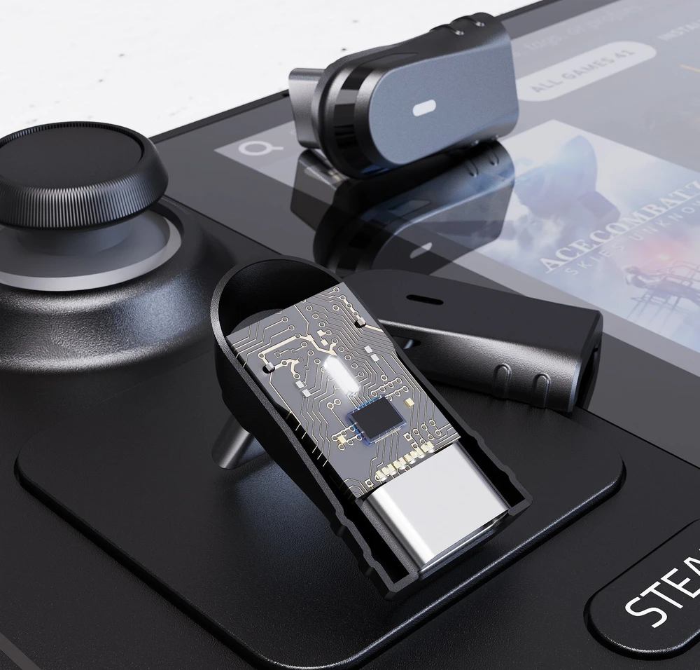 Syntech USB-C kampinis adapteris 100W SYNM051, skirtas Steam Deck / Nintendo Switch (SB11489)