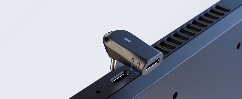 Adapteris Kampinis 2x USB-C 100W, skirtas Steam Deck / Switch / SYNM051 (SB11489)