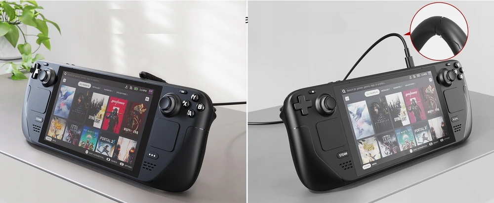 Adapteris Kampinis 2x USB-C 100W, skirtas Steam Deck / Switch / SYNM051 (SB11489)