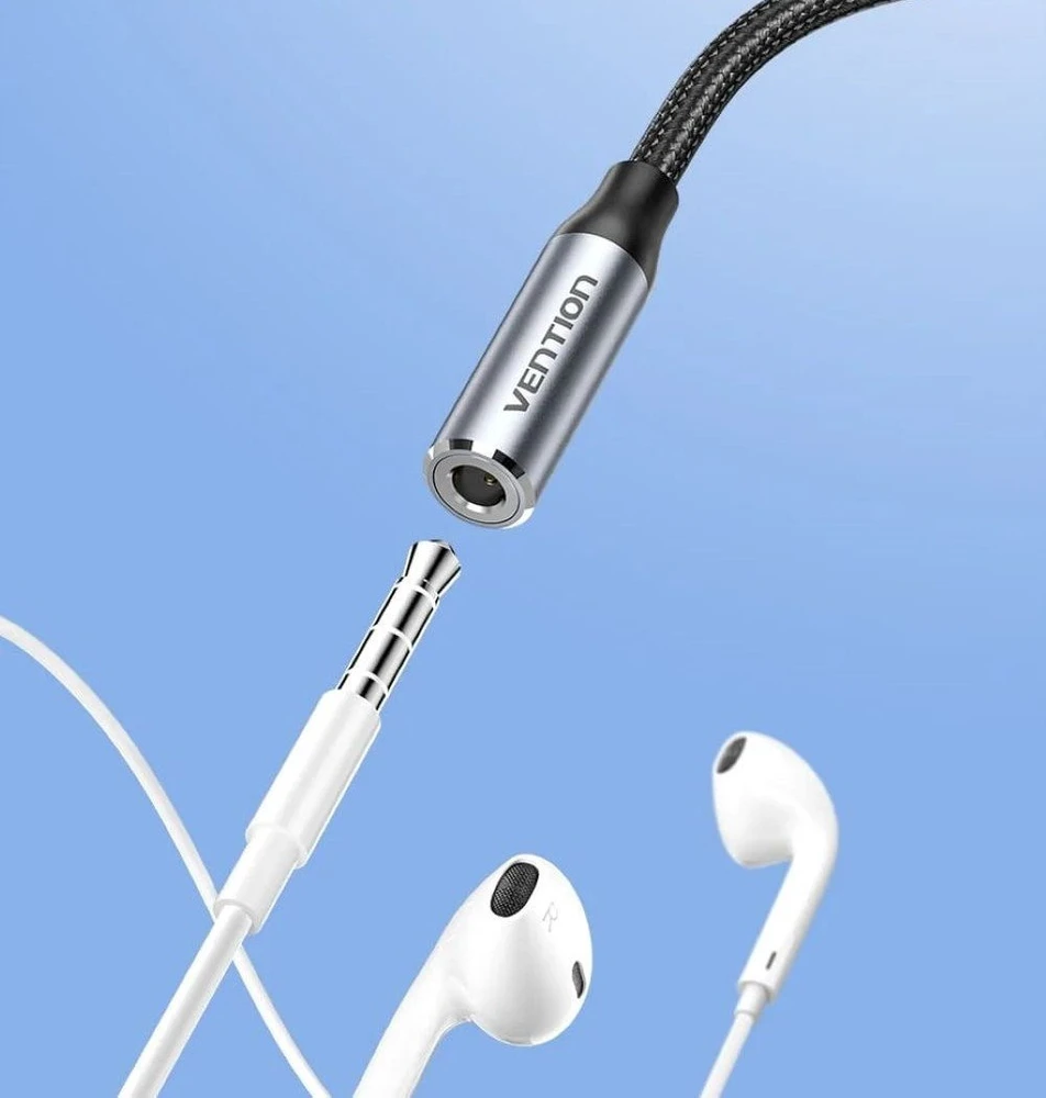Vention Lightning male adapter 3.5mm jack 0.1m