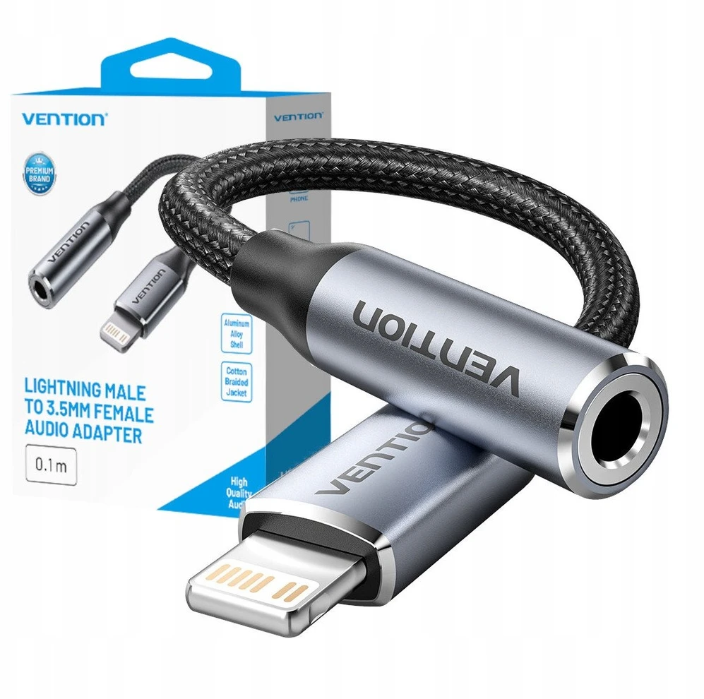 Vention Lightning į 3.5 mm garso adapteris