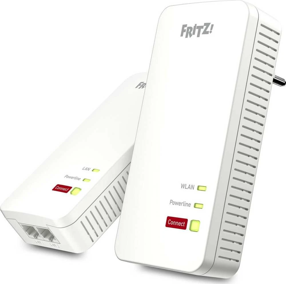 Maršrutizatorius AVM FRITZ!Powerline 1240 AX WLAN rinkinys 1200 Mbit/s laidinis LAN Wi-Fi, baltas, 2 vnt.