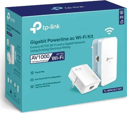 Maršrutizatorius TP-Link TL-WPA7519 KIT 1000 Mbit/ai Ethernet LAN jungtis „Wi-Fi“ Balta 2 vnt
