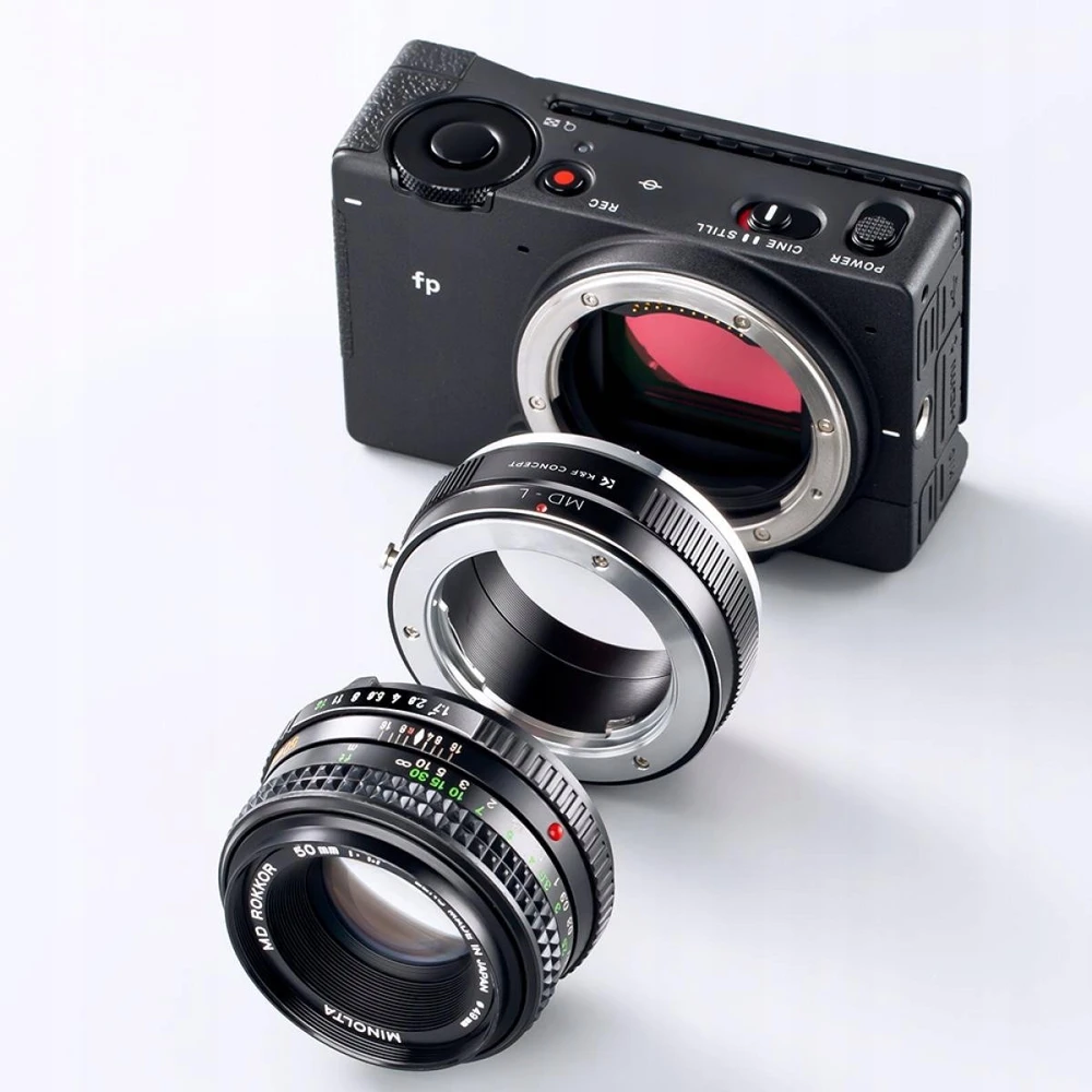 K&F adapteris redukcija K&F, skirta Panasonic Sigma Leica L L-mount į Minolta MD MC / Kf06.479 / MD-L