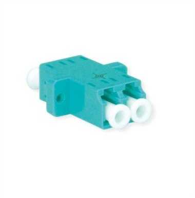 TELEGRTNER adapteris TELEGRTNER LC/APC dvipusis, daugiamodis, plastikinė įvorė, plastikinis korpusas, turkis, Z77