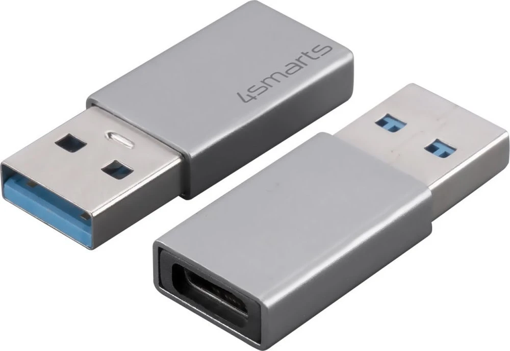 4Smarts USB-A į USB-C perėjimo adapteriai, 2 vnt.