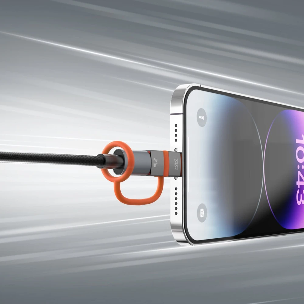 Adapteris 4smarts USB-C į Lightning PD 27W pilka 2vnt