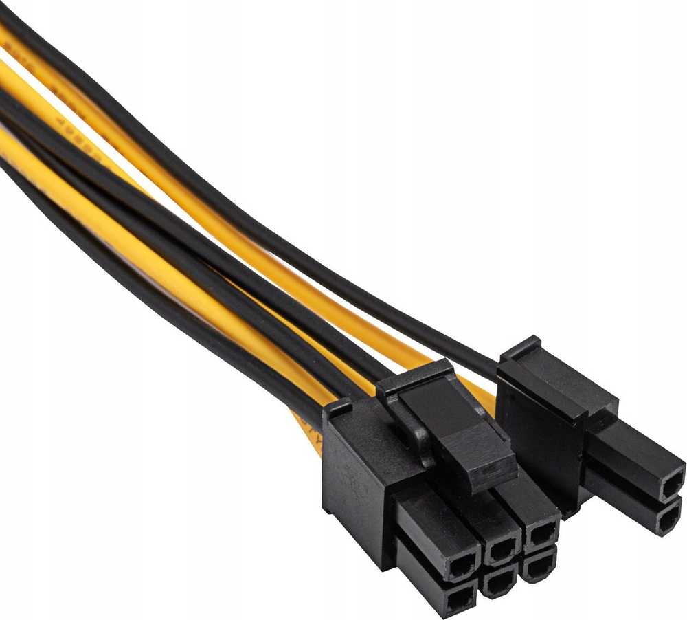 AKYGA Adapteris su kablem AK-CA-82 PCI-E 6+2 pin m / PCI-E 8 pin m 40cm