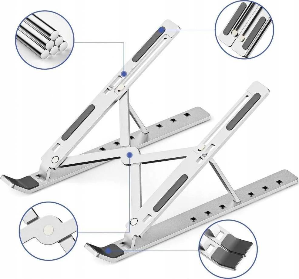 Stand regulated for laptop ART P24 aliuminio