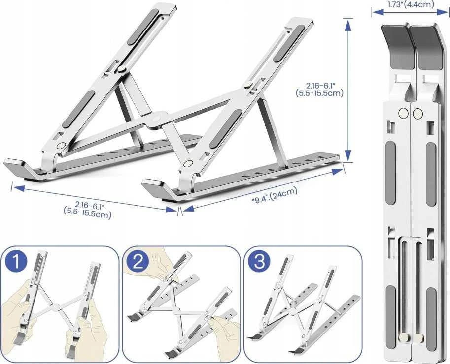 Stand regulated for laptop ART P24 aliuminio