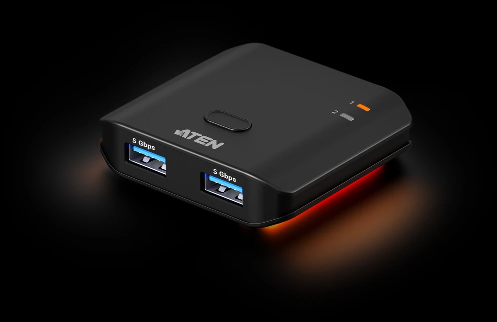 Adapteris USB Aten 2 x 2-Port USB 3.2 Gen 1