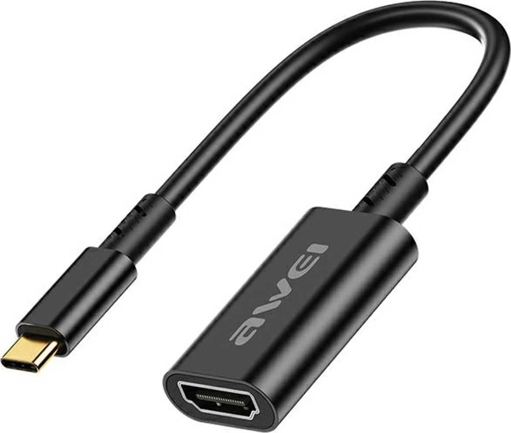 AWEI Adapteris CL-217T USB-C/HDMI juodas 4k/30Hz