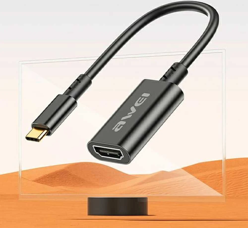 AWEI Adapteris CL-217T USB-C/HDMI juodas 4k/30Hz