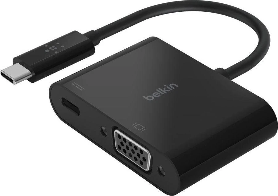 Belkin USB-C į VGA adapteris 60W PD, juodas AVC001btBK