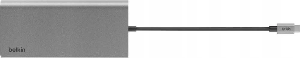 Belkin INC015BTSGY-CZ nešiojamojo kompiuterio dokas / prievadų replikatorius Laidinis USB 3.2 Gen 1 (3.1 Gen 1) Type-C Aliuminio