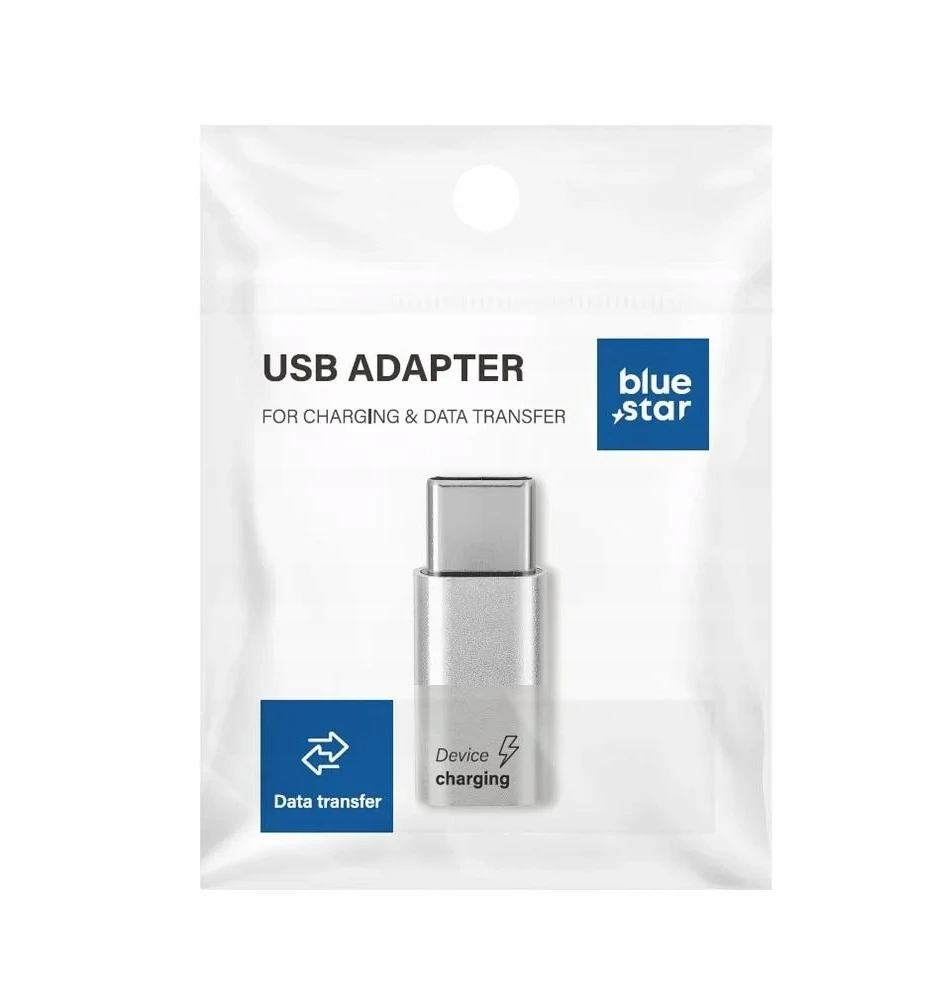 BlueStar Adapteris Micro USB į C tipo Blue Star - baltas