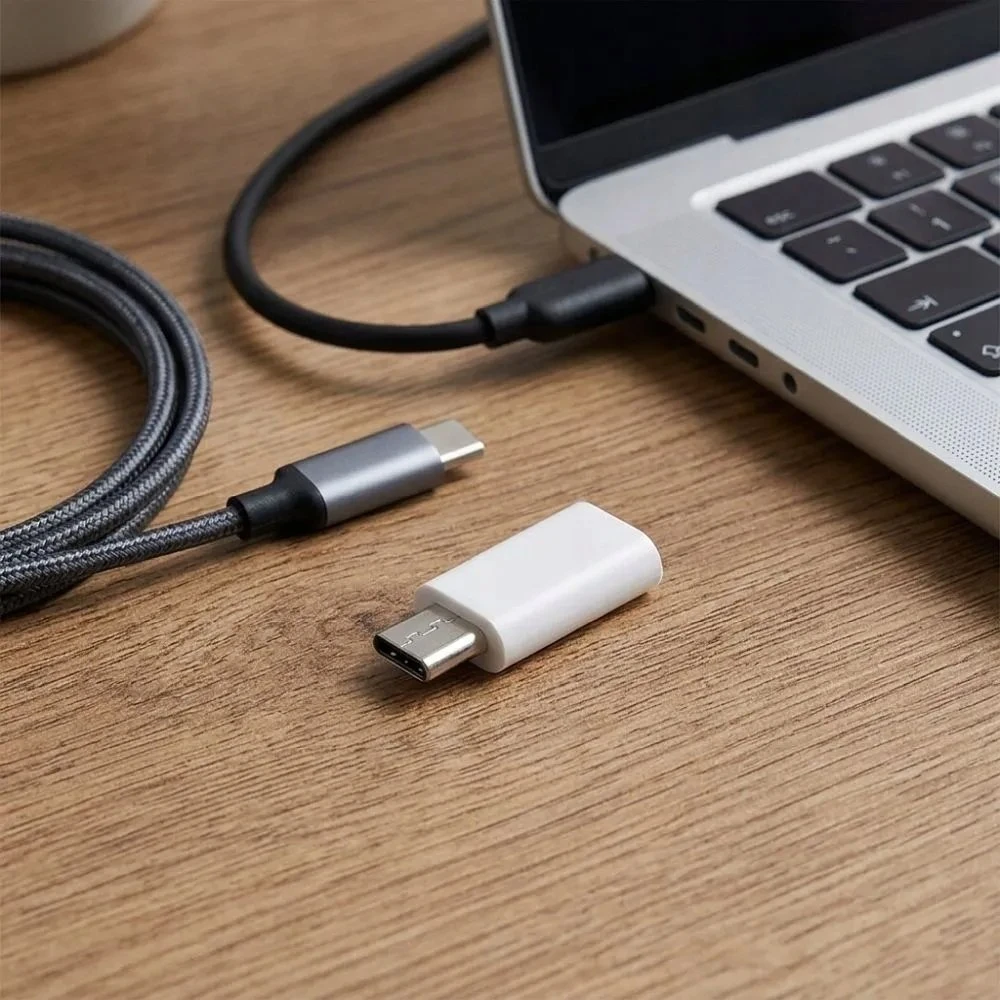 BlueStar Adapteris C tipo į Micro USB Blue Star - baltas