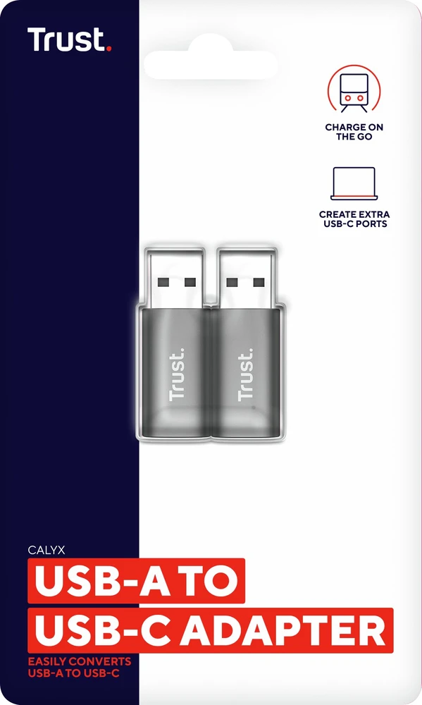 Trust USB-A į USB-C adapterių pakuotė, 2 vnt.