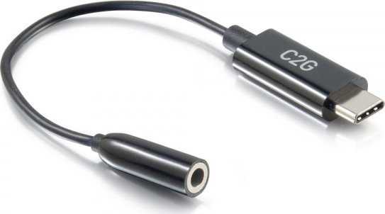 Adapteris USB C2G USB-C - Jack 3.5mm Juodas (54426)