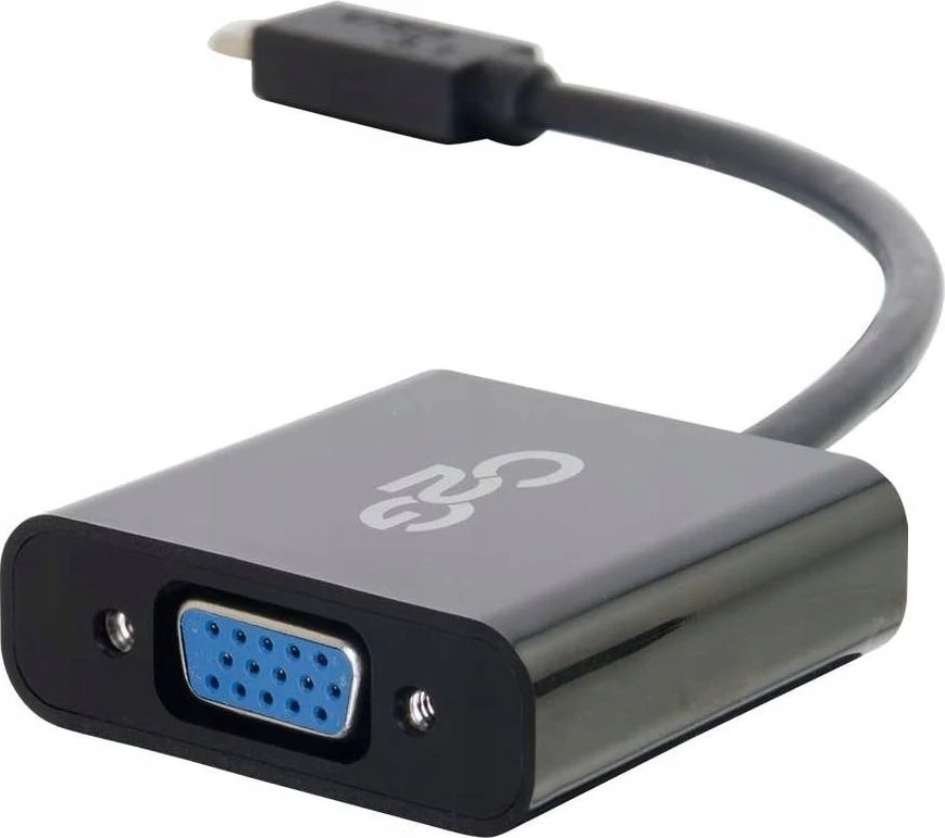 USB C2G USB 3.1 USB Type C į VGA adapteris - USB C į VGA juodas - išorinis vaizdo adapteris - USB 3.1 - D-Sub - juodas
