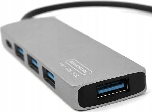 HUB USB Canyon ADAPTER HOST USB-C SOMOSTEL SMS-BZ09 DEX PD 60W 1XTYP-C 1XUSB 3.0 3XUSB 2.0>