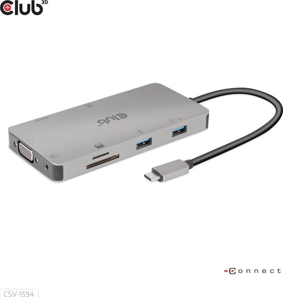 Club 3D USB-C stotis / replikatorius (CSV-1594)